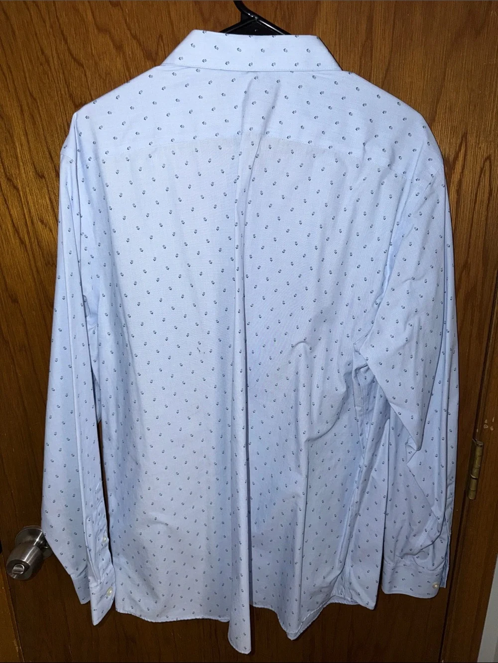 Banana Republic Light Blue Shirt with Micro Flower Print